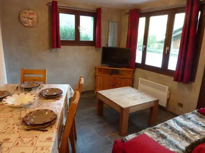 Un ou plusieurs lits dans un hébergement de l'établissement Chalet le chamois