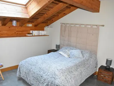 Un ou plusieurs lits dans un hébergement de l'établissement Appartement spacieux 8 pers, proche pistes - FR-1-464-222