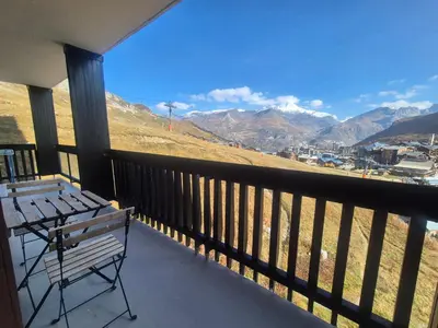 Vue générale sur la montagne ou vue sur la montagne depuis l'appartement