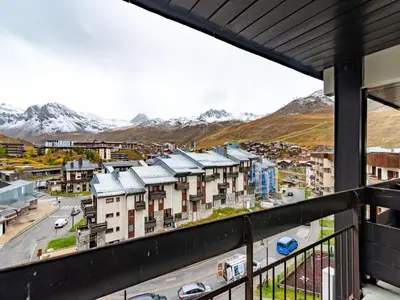 Vue générale sur la montagne ou vue sur la montagne depuis l'appartement