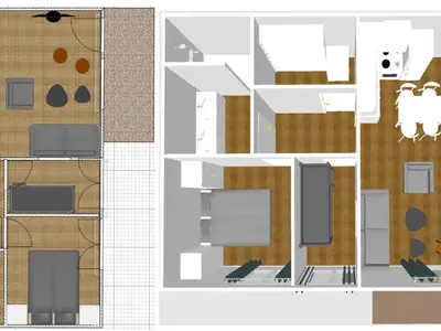 Plan de l'établissement Cocon intime avec WiFi et garage au pied des pistes – résidence neuve de standing - FR-1-694-338