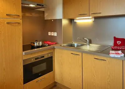 Cuisine ou kitchenette dans l'établissement Time to Ski - Belle Vue