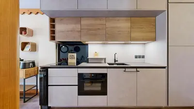Cuisine ou kitchenette dans l'établissement Ski & Spa 4 p, Résidence avec Piscine