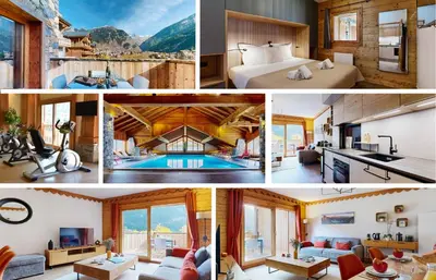 Vue générale sur la montagne ou vue sur la montagne depuis l'appartement