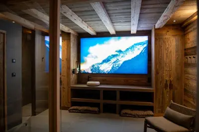 Télévision ou salle de divertissement dans l'établissement Le Chat De L'Aiguille
