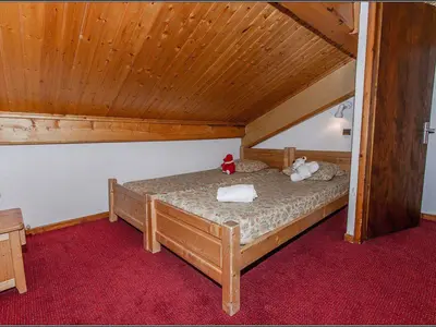 Un ou plusieurs lits dans un hébergement de l'établissement Appartement confortable 6 pers - Centre Val-d'Isère - FR-1-518-140