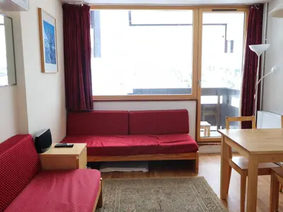 Coin salon dans l'établissement Studio confortable 4 pers · Balcon · Wifi · Animaux admis - FR-1-502-542