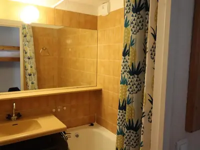 Salle de bains dans l'établissement Studio confortable 4 pers · Balcon · Wifi · Animaux admis - FR-1-502-542