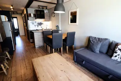 Cuisine ou kitchenette dans l'établissement Résidence Tufs - Appartement fonctionnel· Pied des pistes MAE-0344