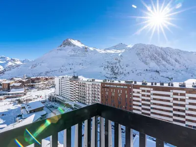 Vue générale sur la montagne ou vue sur la montagne depuis l'appartement