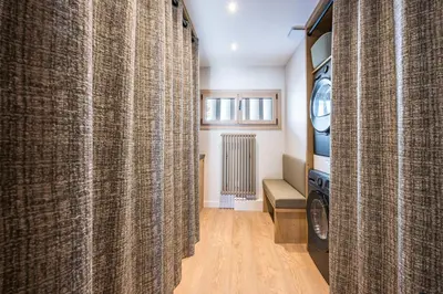 Un ou plusieurs lits dans un hébergement de l'établissement Tignes le Lac - Appartement 8p - Pied des pistes