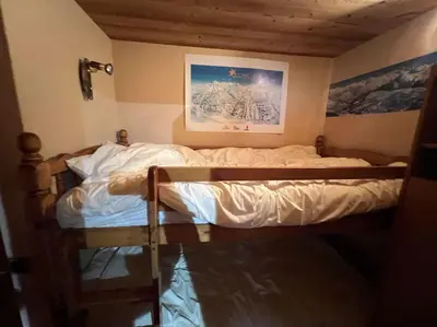Un ou plusieurs lits dans un hébergement de l'établissement Belle Plagne - Skis aux pieds - Pierre de Soleil