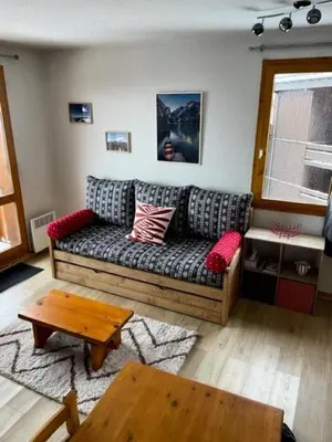 Coin salon dans l'établissement Résidence Carene - Appartement · Proche des pistes · Balcon MAE-8151