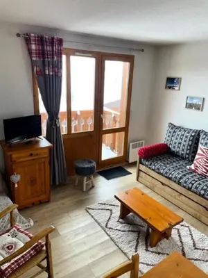 Coin salon dans l'établissement Résidence Carene - Appartement · Proche des pistes · Balcon MAE-8151