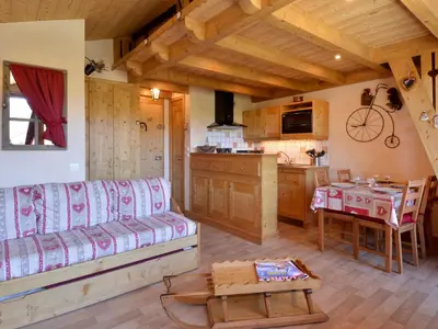 Cuisine ou kitchenette dans l'établissement Studio rénové 3/4 pers · Coeur de Belle Plagne · Animaux admis - FR-1-181-2748
