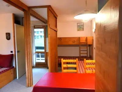 Un ou plusieurs lits dans un hébergement de l'établissement Résidence Agate - Studio divisible tout confort · Accès direct aux pistes · Vue pistes MAE-6471