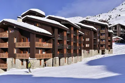 L'établissement Résidence Agate - Studio divisible tout confort · Accès direct aux pistes · Vue pistes MAE-6471 en hiver