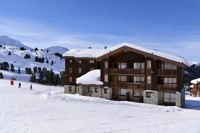 L'établissement Résidence Amethyste - Studio chaleureux · Ski aux pieds · Vue pistes MAE-6481 en hiver
