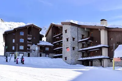 L'établissement Résidence Amethyste - Studio chaleureux · Ski aux pieds · Vue pistes MAE-6481 en hiver
