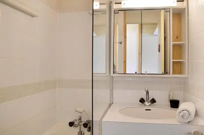 Salle de bains dans l'établissement Résidence Onyx - Appartement tout confort · Accès direct aux pistes MAE-6551