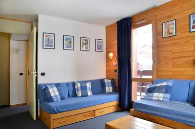 Coin salon dans l'établissement Résidence Onyx - Appartement tout confort · Accès direct aux pistes MAE-6551