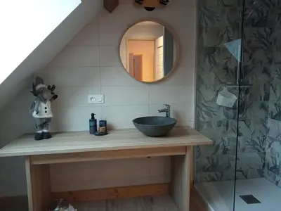 Salle de bains dans l'établissement la grande ourse