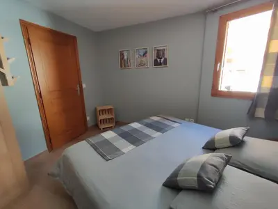 Un ou plusieurs lits dans un hébergement de l'établissement COSY EDEN SKI - Luxueux appartement T4 skis aux pieds à Tignes 2100