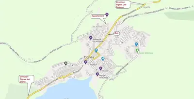 Plan de l'établissement COSY EDEN SKI - Luxueux appartement T4 skis aux pieds à Tignes 2100