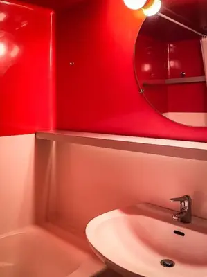 Salle de bains dans l'établissement Appartement Perriand Les Arcs 1800
