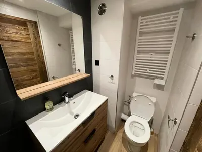Salle de bains dans l'établissement Résidence Rond Point Des Pistes A - Appartement 2 pèces rénové, pieds des pistes MAE-2861
