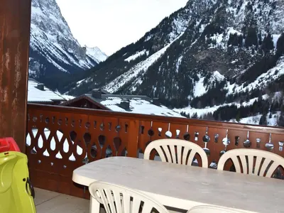 Vue générale sur la montagne ou vue sur la montagne depuis l'appartement