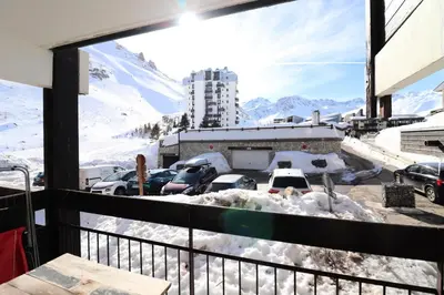 Vue générale sur la montagne ou vue sur la montagne depuis l'appartement