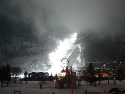 L'établissement Grand Paradis en hiver