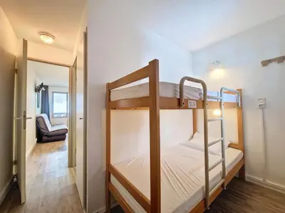 Un ou plusieurs lits dans un hébergement de l'établissement Studio confortable à Val-d'Isère, accès pistes, 2-4 pers. - FR-1-518-157