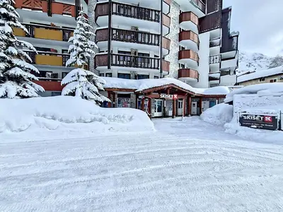 L'établissement Studio confortable à Val-d'Isère, accès pistes, 2-4 pers. - FR-1-518-157 en hiver