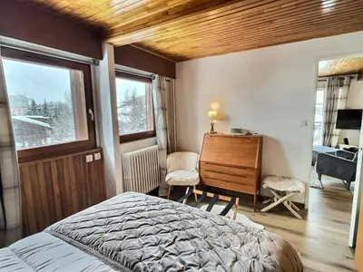 Un ou plusieurs lits dans un hébergement de l'établissement Résidence La Balme - Magnifique 2 pièces entierement rénové pour 5 personnes MAE-5891
