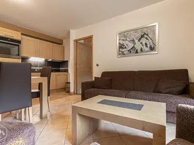 Cuisine ou kitchenette dans l'établissement Appartement Confort 4 Cimes Ski aux Pieds, Piscine, Sauna, Hammam, Parking Val Cenis - FR-1-508-300