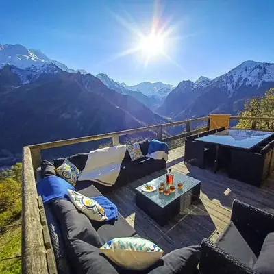 Unique à Champagny l'appartement Panoramik dans un Chalet d'Alpage avec une vue exceptionnelle
