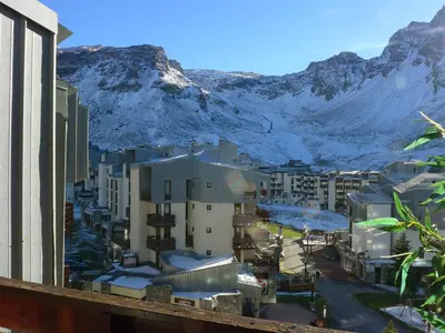 Vue générale sur la montagne ou vue sur la montagne depuis l'appartement