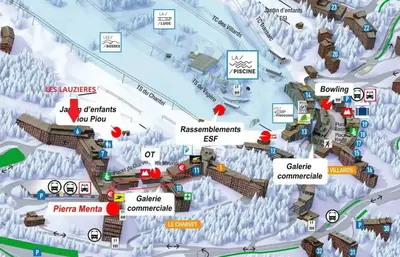 Plan de l'établissement Duplex Belles Challes