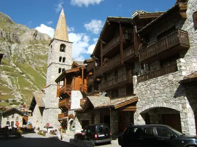 Vue générale sur la montagne ou vue sur la montagne depuis l'appartement