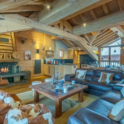 Chalet de Standing avec Cheminée et Sauna