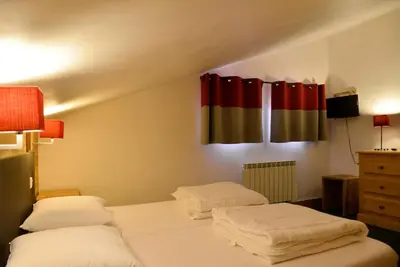 Un ou plusieurs lits dans un hébergement de l'établissement Résidence Le Centaure - Bel appartement pour 6 personnes · Ski aux pieds · Vue sur les pistes MAE-0531