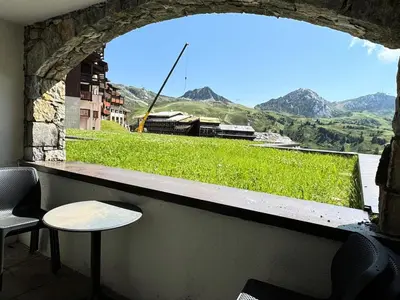 Vue générale sur la montagne ou vue sur la montagne depuis l'appartement