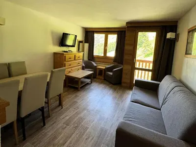 Télévision ou salle de divertissement dans l'établissement Résidence Le Centaure - Appartement spacieux · Résidence ski aux pieds MAE-0621