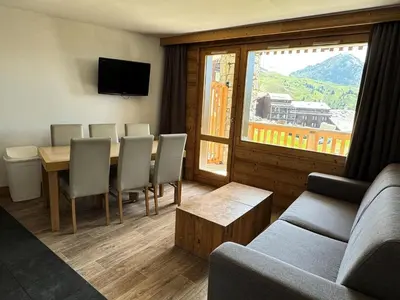 Télévision ou salle de divertissement dans l'établissement Résidence Le Centaure - Appartement pour 6 personnes · Ski aux pieds · Sur le haut de Belle Plagne MAE-0631