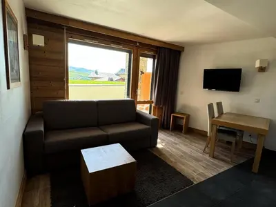Télévision ou salle de divertissement dans l'établissement Résidence Le Centaure - Studio fonctionnel avec balcon terrasse · Exposition sud ouest MAE-0721