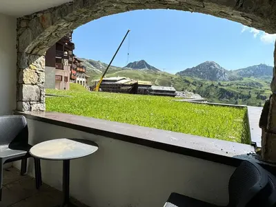 Vue générale sur la montagne ou vue sur la montagne depuis l'appartement