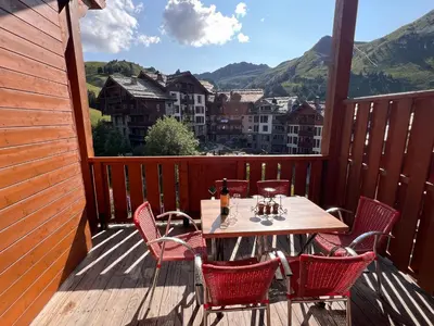 Vue générale sur la montagne ou vue sur la montagne depuis l'appartement