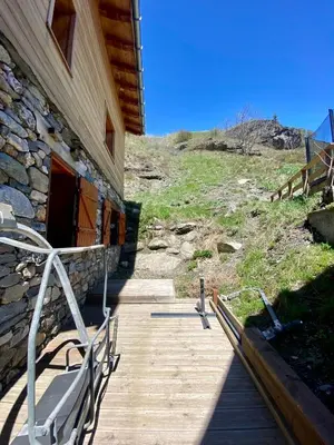 Vue générale sur la montagne ou vue sur la montagne depuis l'appartement